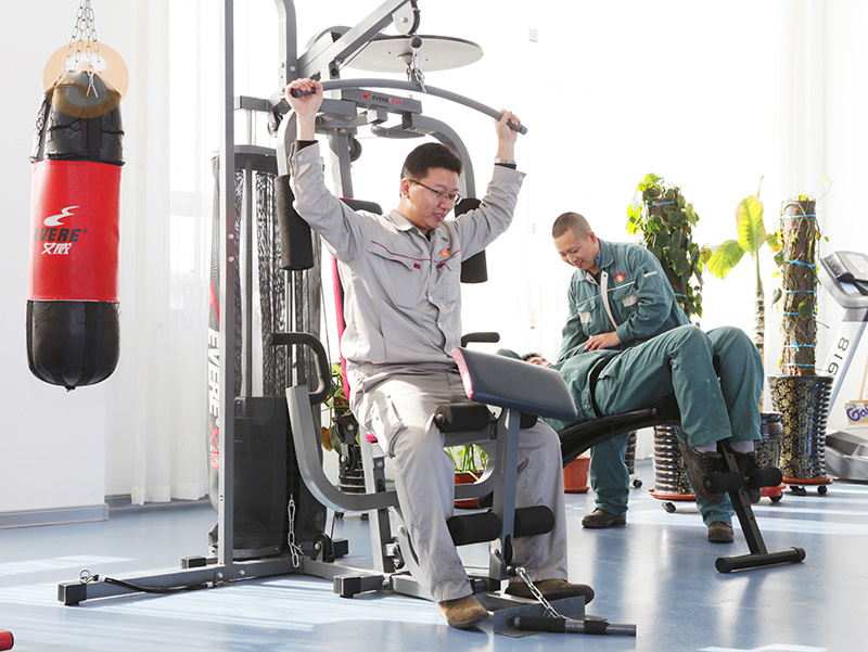 健身しています。 